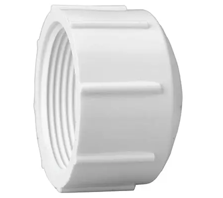 1-1/2" White Pvc Threaded Cap (Fip) – Schedule 40 1