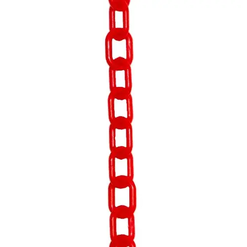 1-Inch Red Plastic Barrier Chain – 250 Feet 1