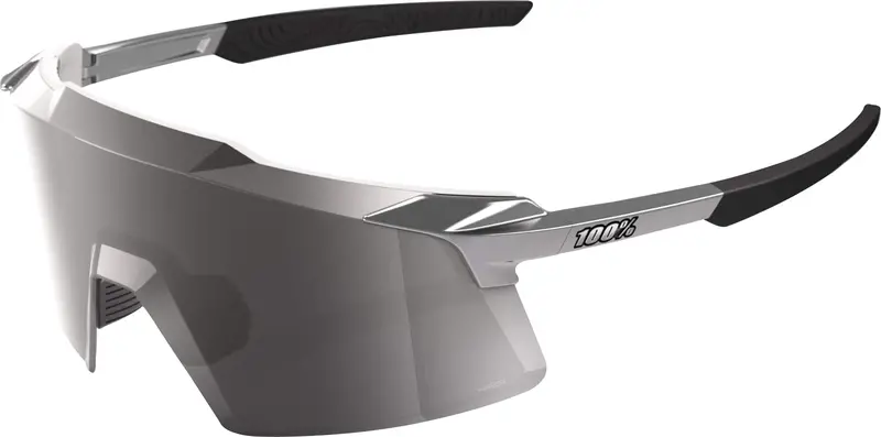 100% Aerocraft Cycling Sunglasses – Gloss Chrome Frame 1