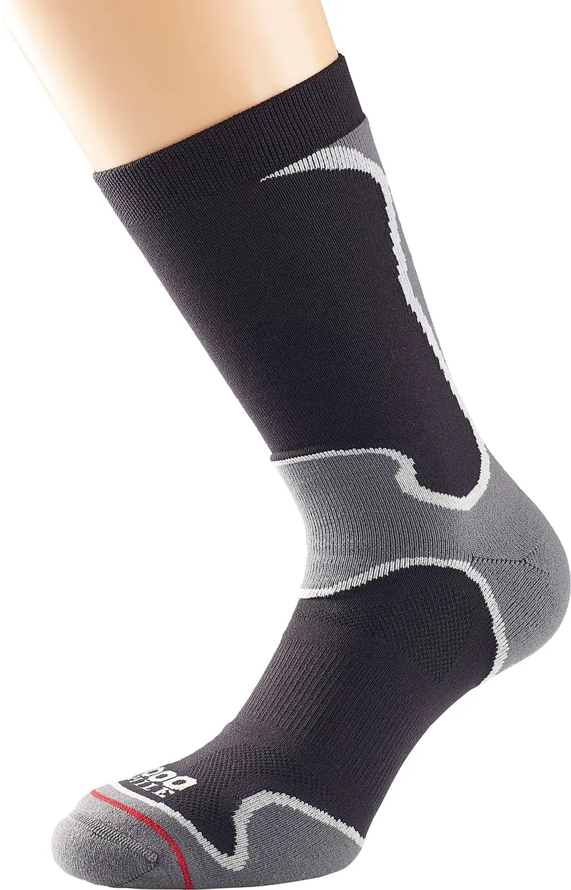 1000 Mile Fusion Double-Layer Running Socks For Women – Classic Black 1