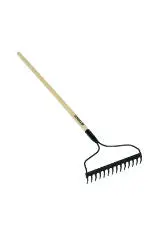 14-Tine Bow Rake With Fiberglass Handle – Lightweight & Durable 1