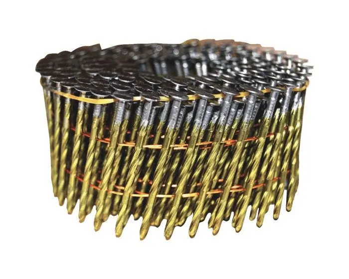 15-Degree Screw-Style Pallet Coil Nail – 2" × .099", Galvanized 1