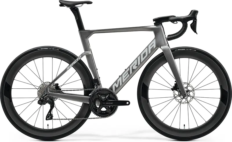 2025 Merida Reacto 6000 Carbon Aero Road Bike – Gunmetal Grey 1