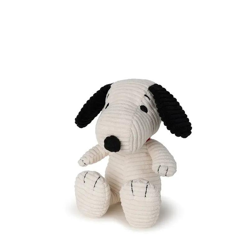 7.5-Inch Corduroy Sitting Snoopy Plush – Cream 1