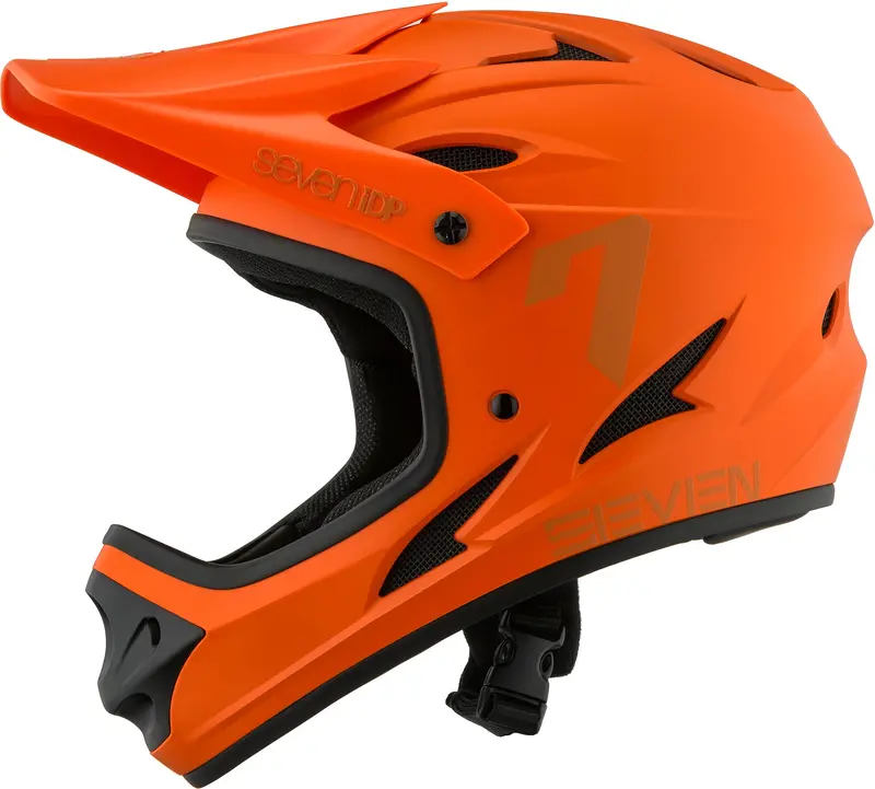 7Idp M1 Full-Face Youth Cycling Helmet – Orange, Junior-Sized Protection 1