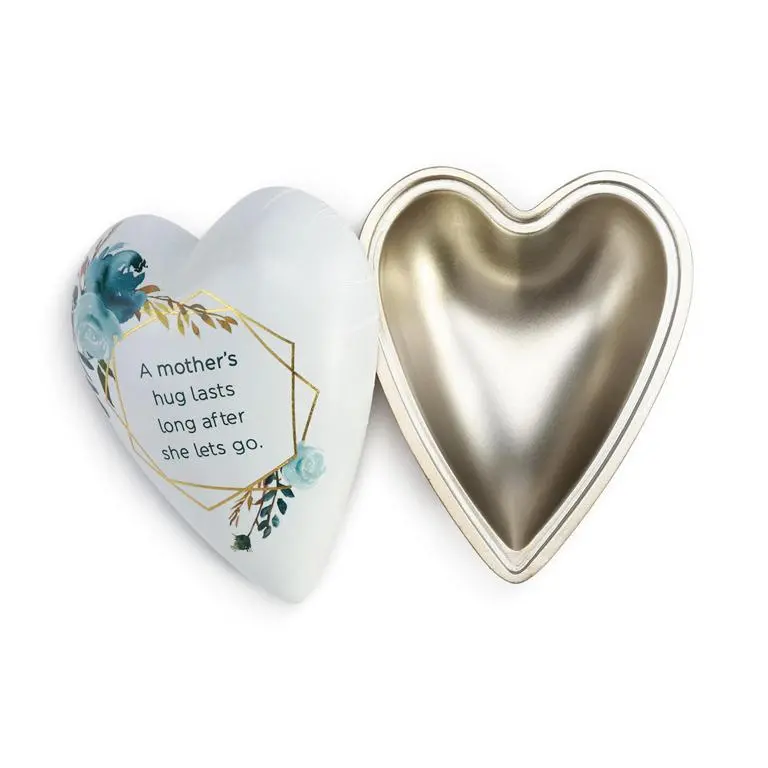 'A Mother'S Love Lasts Long After She Lets Go' Heart Keepsake Box – 4-Inch Ceramic 1