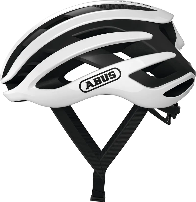 Abus Airbreaker Elite White Road Cycling Helmet For Performance Riding 1