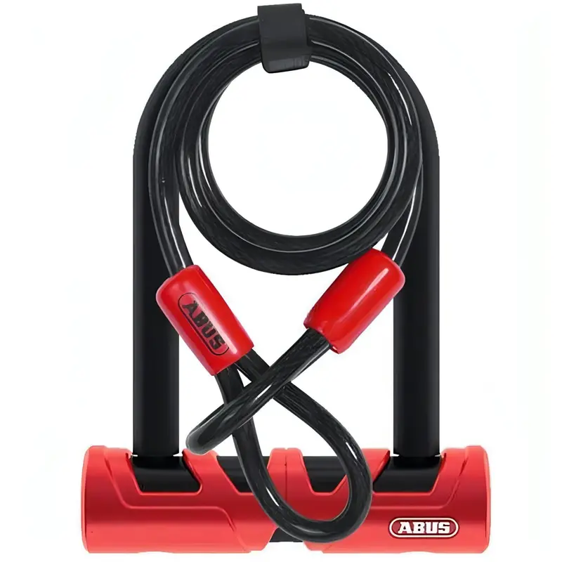 Abus Ultimate 420 D-Shaped Bike Lock With 140Mm Flexible Cable 1