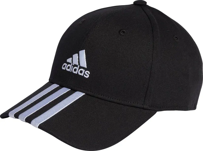 Adidas 3-Stripes Cotton Twill Baseball Cap – Black 1