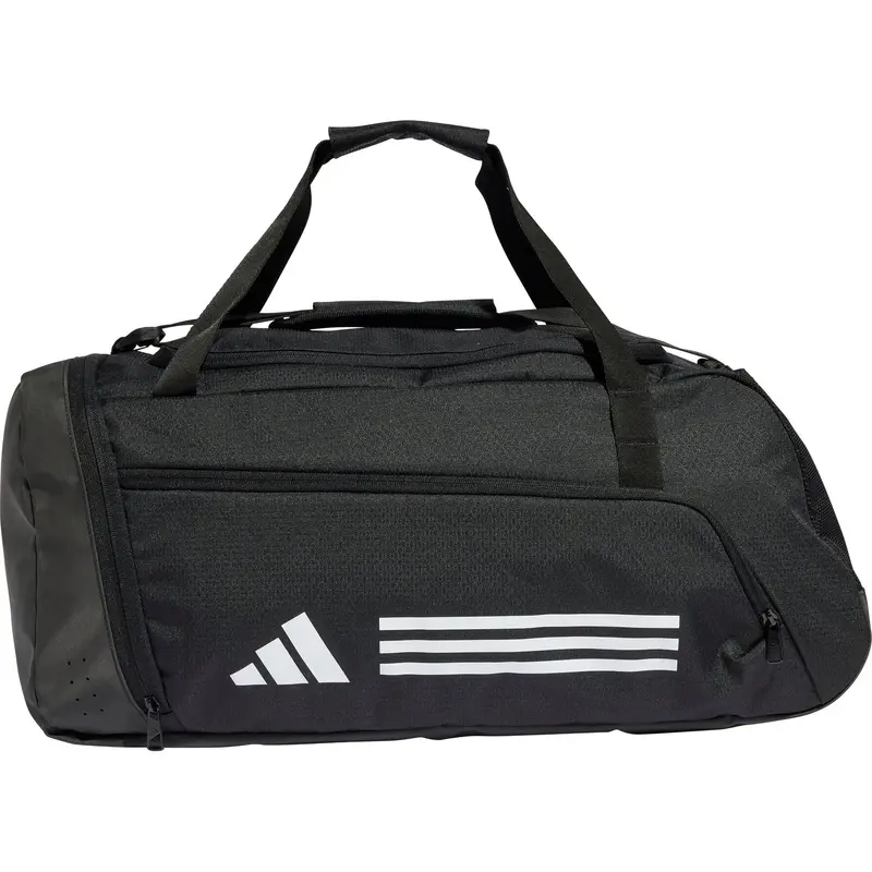 Adidas 3-Stripes Large Capacity Holdall – Durable Black Sports Duffel Bag 1