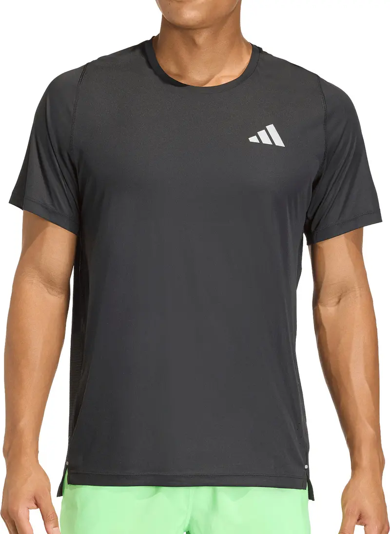 Adidas Adi365 Breeze Men’S Quick-Dry Running Top – Charcoal Black 1