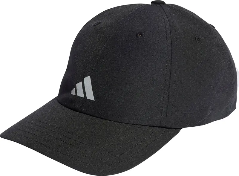 Adidas Essentials Aeroready Six-Panel Running Cap – Uv-Protective, Ventilated Headwear In Black 1