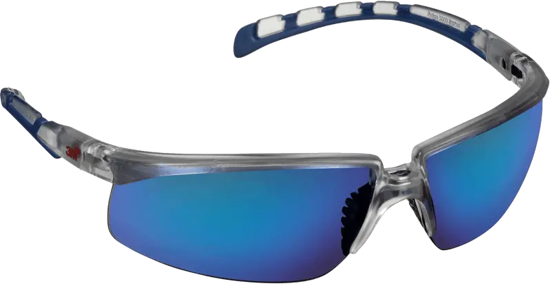 Adjustable Blue Mirror-Coated Safety Glasses – Ansi Z87.1 Compliant 1