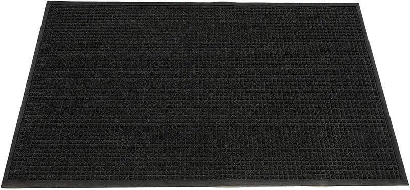 Americo Aqua Dam Bi-Level Entrance Mat – 4' X 10', Charcoal Rubber-Backed Polypropylene 1