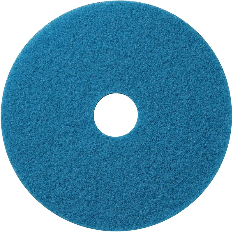 Americo Blue Cleaner Scrubbing Floor Pad – 17" Diameter, 5-Pack 1