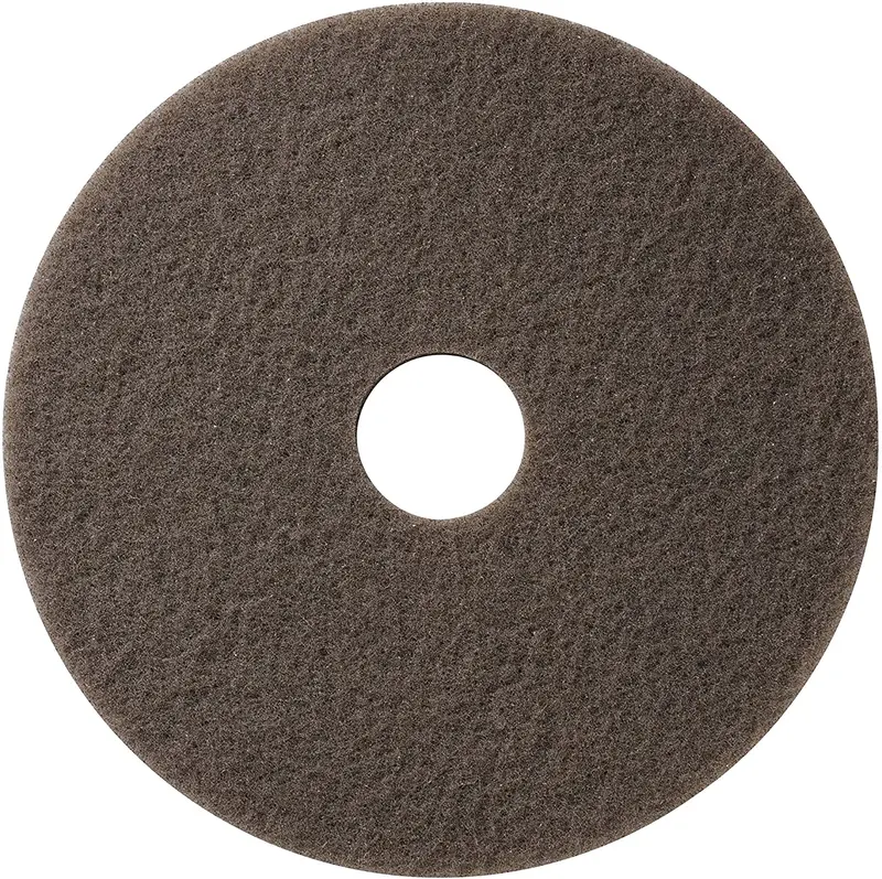 Americo Champagne Synthetic Fiber Burnishing Pads – Ultra High-Speed, 23", 5-Pack 1
