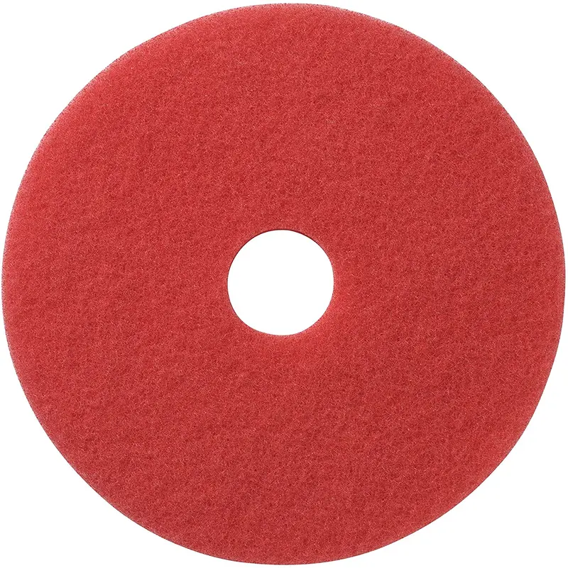 Americo Red Buffing Floor Pads – 14-Inch, 5-Pack 1