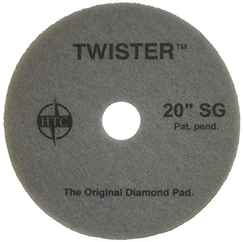 Americo Twister Diamond-Coated Supergloss Floor Pad – 20" Diameter, 2-Pack 1