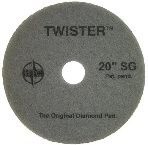 Americo Twister Diamond-Coated Supergloss Floor Pad – 21-Inch, 2-Pack 1