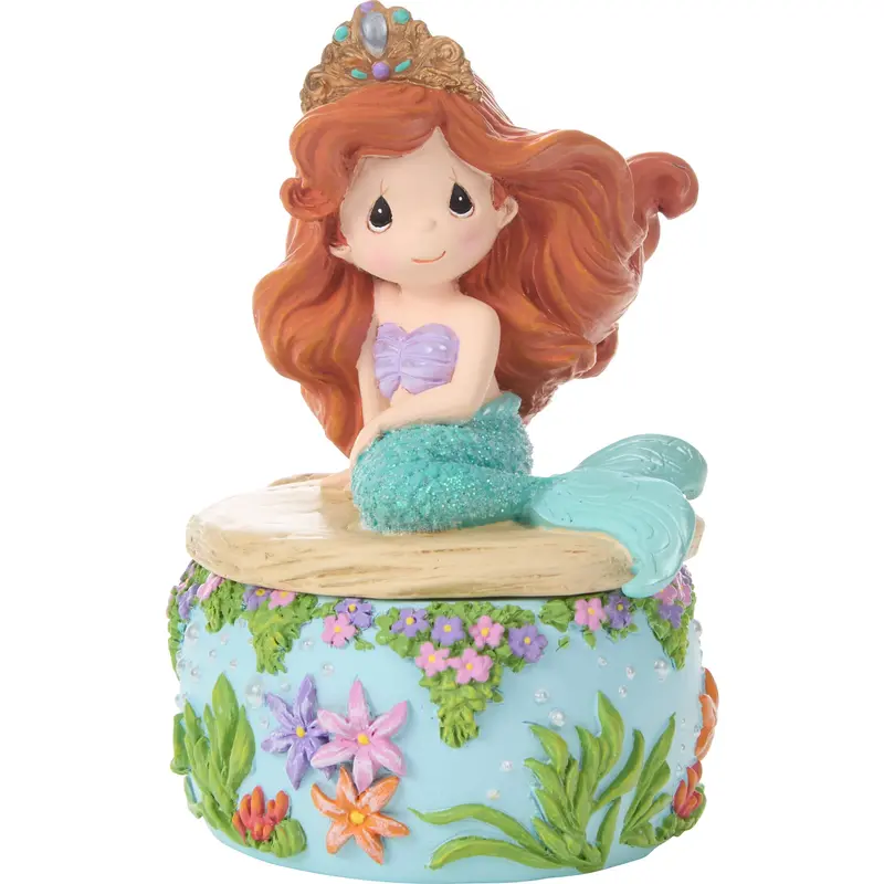 Ariel 'Explore This Wonderful World' Trinket Box – Precious Moments Disney Series 1