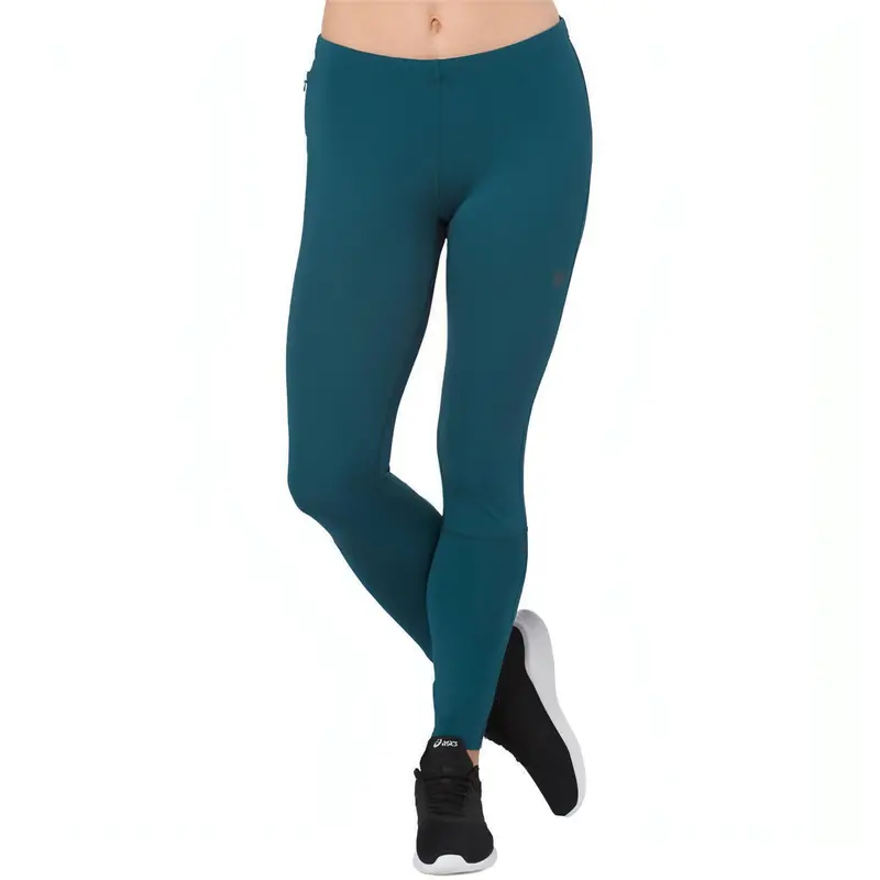 Asics Colour-Block Women'S 7/8-Length Running Tights – Blue 1