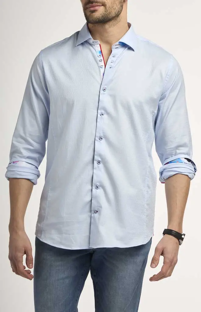 Au Noir Carey Textured Long-Sleeve Shirt 1