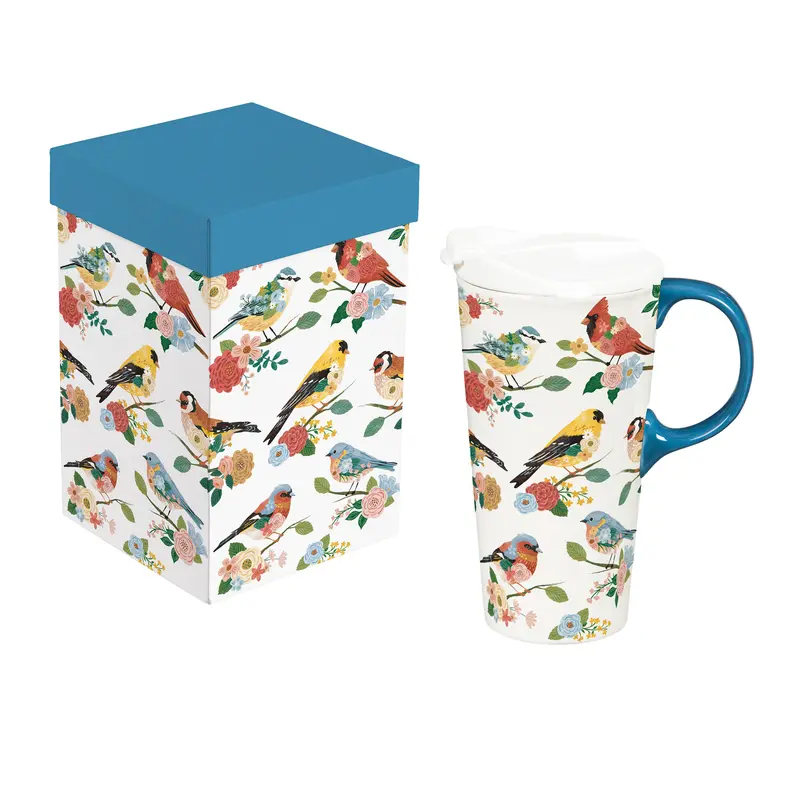 Avian-Inspired Ceramic Mug For Bird Lovers – 17 Oz With Thoughtful Gift Box 1