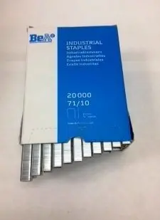 Bea 71/12 Galvanized Staples – 1/2" Length, 3/8" Crown, 20,000 Per Box 1