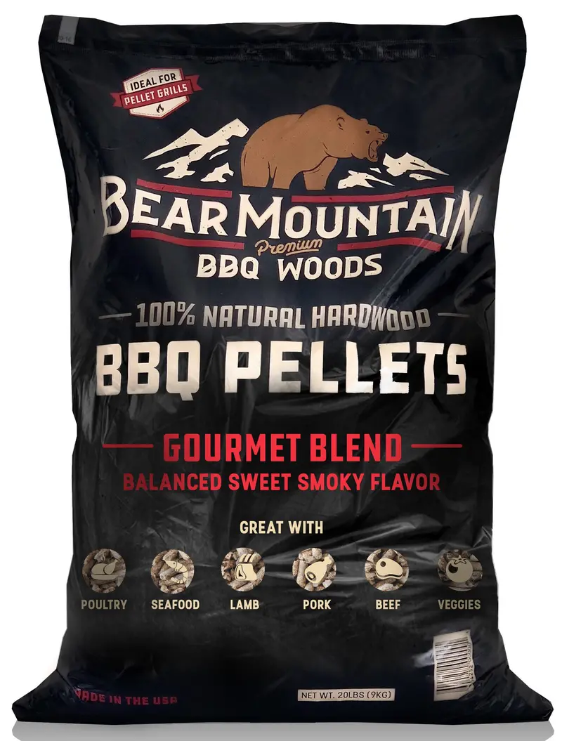Bear Mountain All-Natural Bbq Smoker Pellets – Low-Moisture, 20-Pound Bag 1