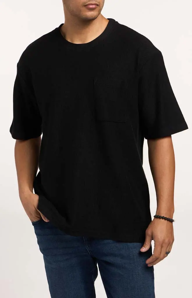 Ben Sherman Jacquard Texture Short-Sleeve Tee 1