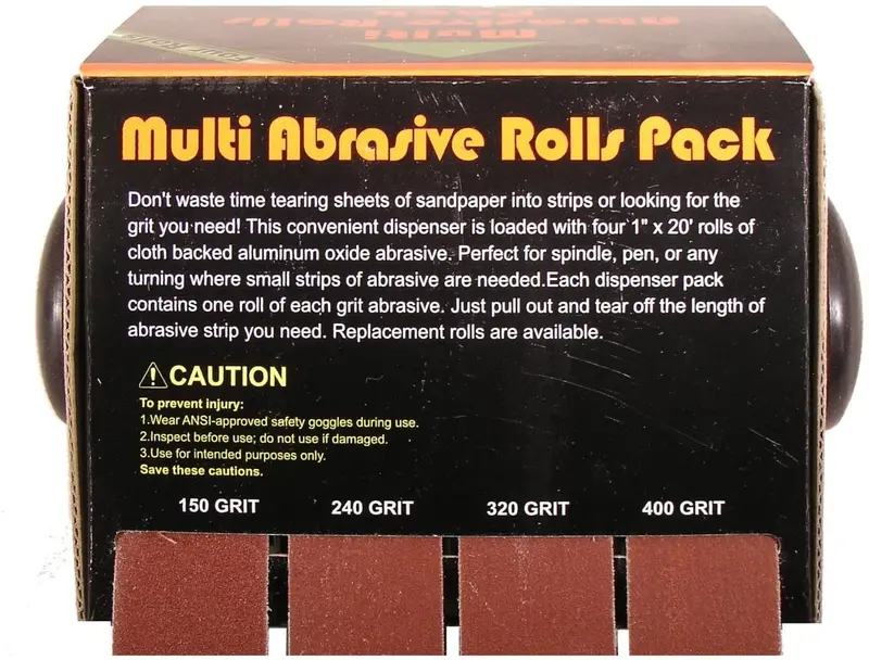 Big Horn Corp. 22180 Multi-Pack Abrasive Roll Set – 4 Rolls 1