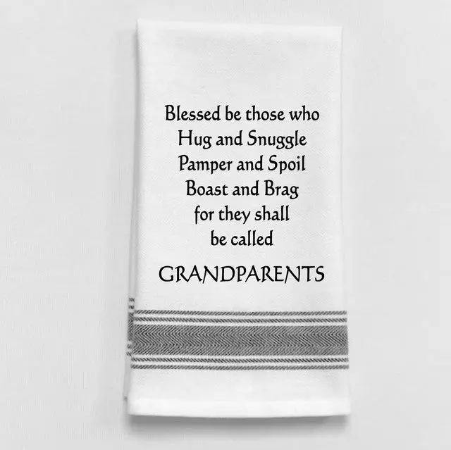 Blessed Grandparent Kitchen Towel – 'Proud & Grateful' 1