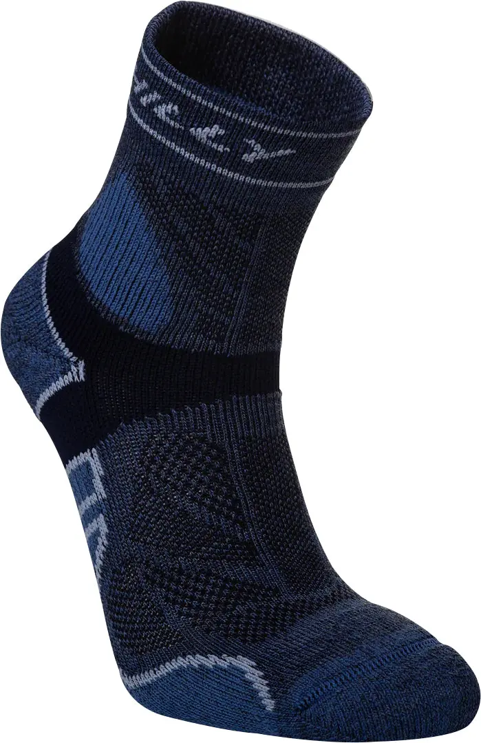 Blue Hilly Trail Max Anklet Running Socks For Technical Terrain 1