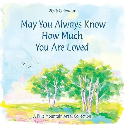 Blue Mountain Arts 'How Much You Are Loved' Inspirational 2026 Wall Calendar 1