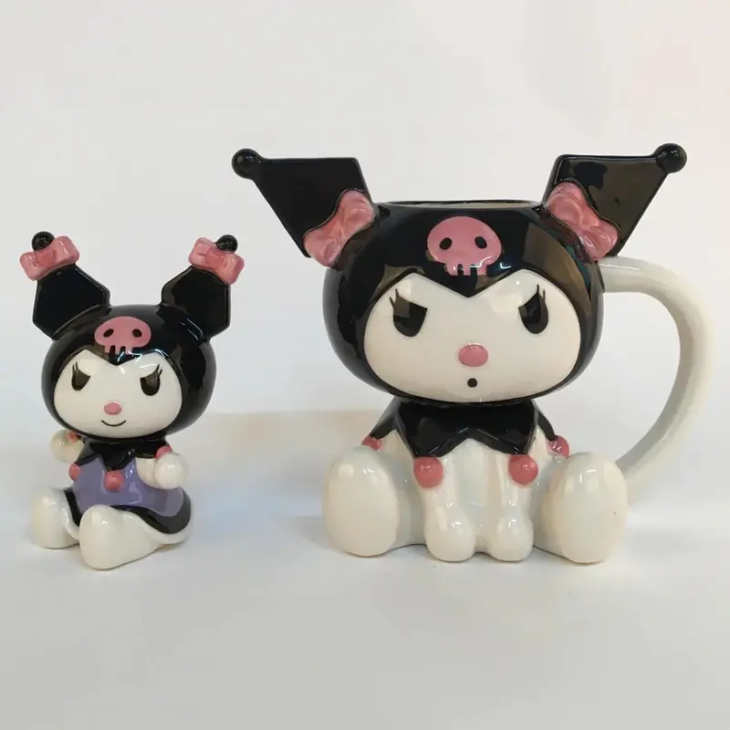 Blue Sky Clayworks Kuromi Sculpted Mug And Collectible Figurine Set 1