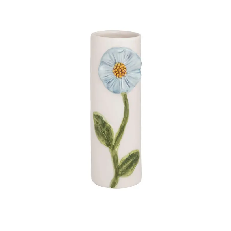 Blue Stemmed Flower Bud Vase – 6.5 Inch 1