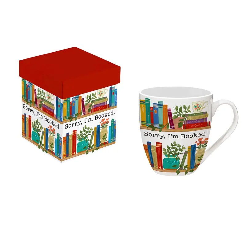 Book Lovers Ceramic Mug: 'Sorry I'M Booked' – 17 Oz Coffee Cup 1