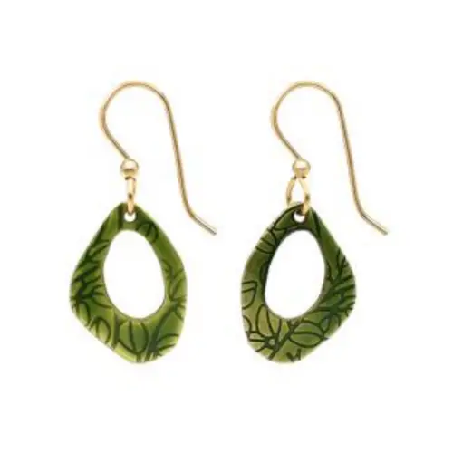 Botanical Garden Leaf Earrings In Sterling Silver 1