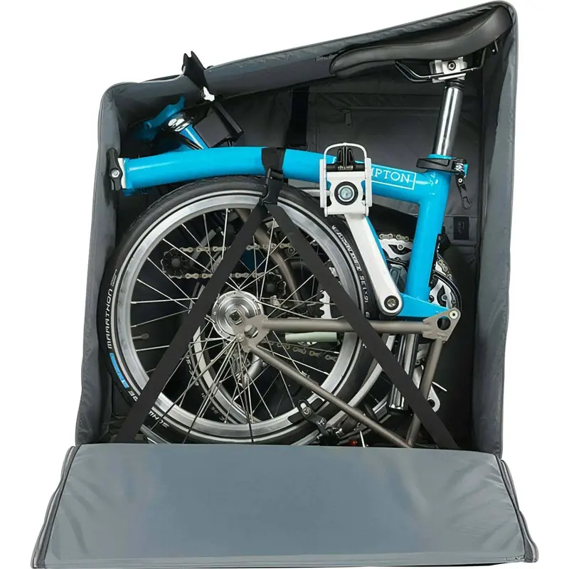 Brompton V2 Padded Travel Bag With 4 Wheels – Black 1