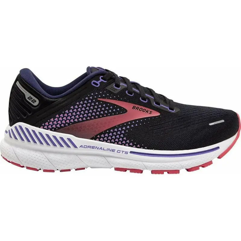Brooks Adrenaline Gts 22 Women'S Balanced Support Running Shoes – Midnight Black 1