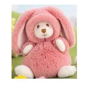 Bukowski Tulip Pink Bunny Outfit – Ziggy 6 Inch Crocheted Plush 1