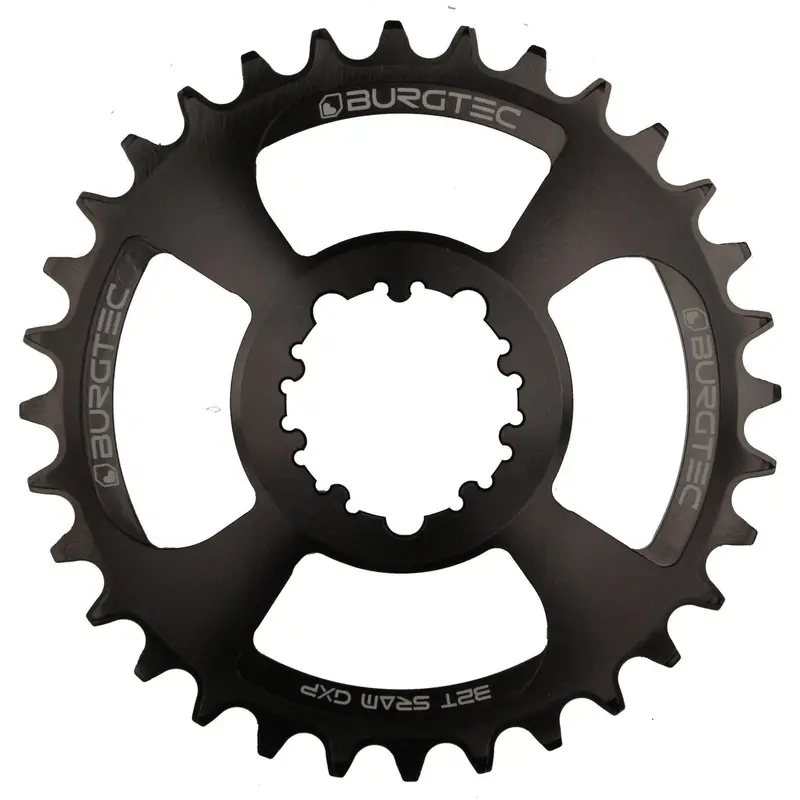 Burgtec Gxp 6Mm Offset Thick-Thin Chainring – Jet Black 1