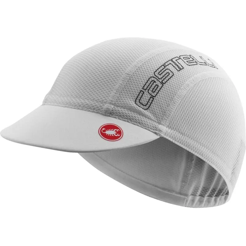 Castelli A/C 2 Lightweight Cycling Cap – Crisp White 1