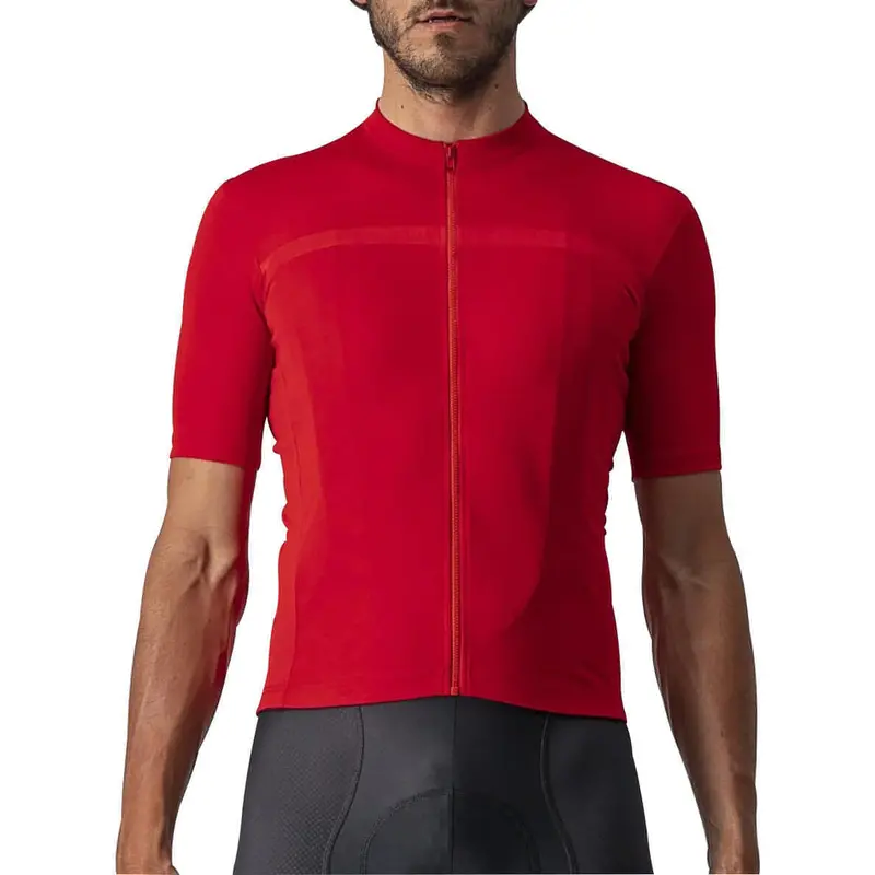 Castelli Classifica Men'S Race-Fit Cycling Jersey – Flame Red 1