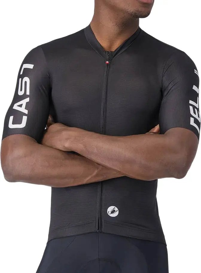 Castelli Entrata Apex Black Short-Sleeve Cycling Jersey For Men 1