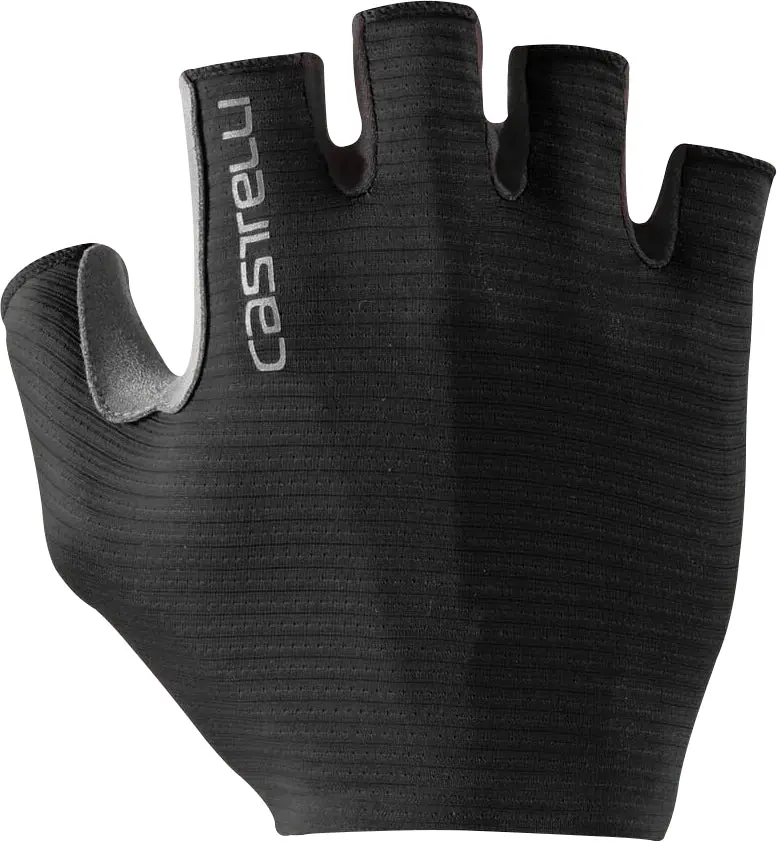 Castelli Espresso Fingerless Cycling Gloves – Onyx Black 1