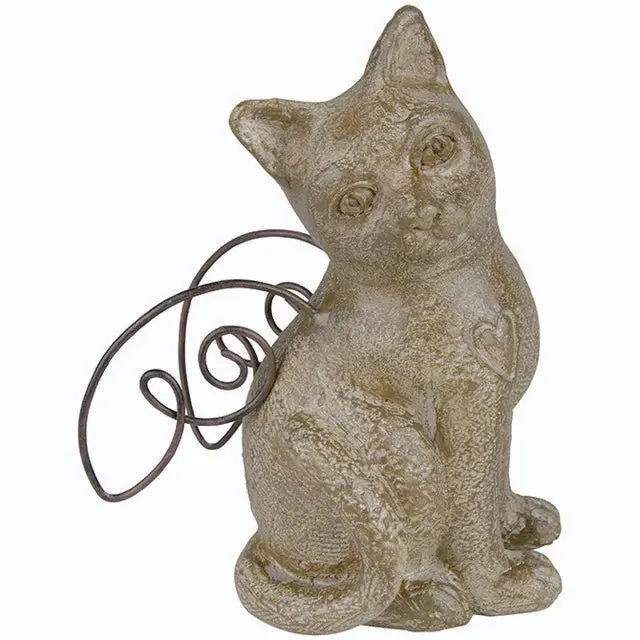 Cat Angel Memorial Figurine – Faithful Friend Keepsake Sculpture 1