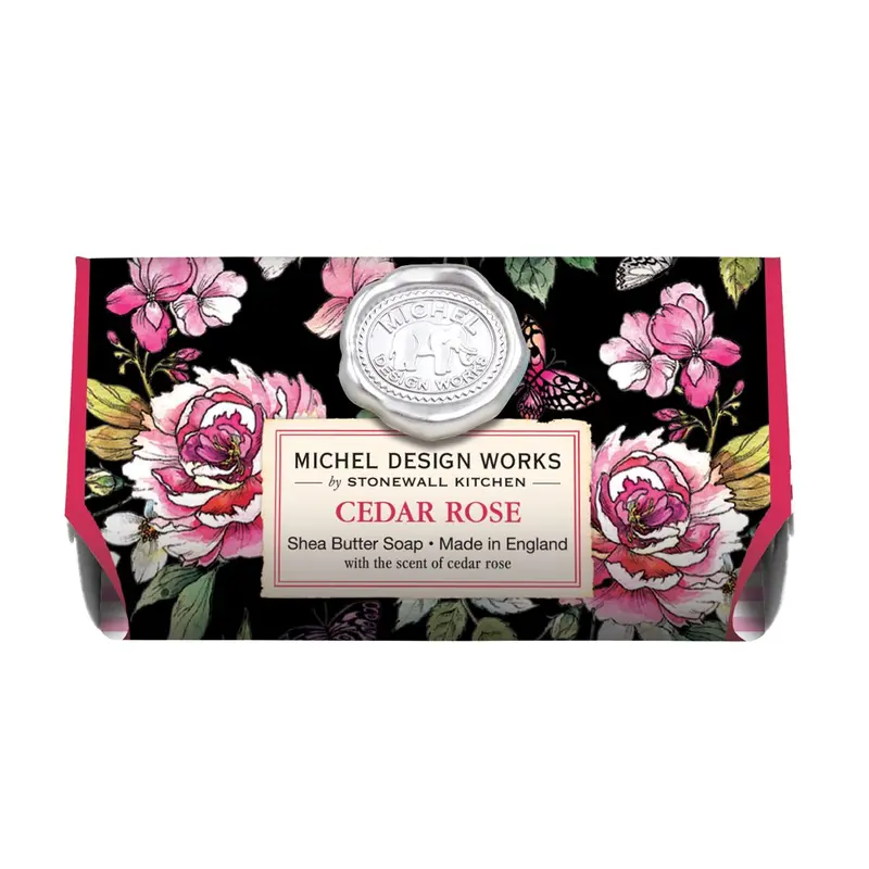 Cedar & Rose Scented Luxury Bath Soap Bar By Michel Design Works 1