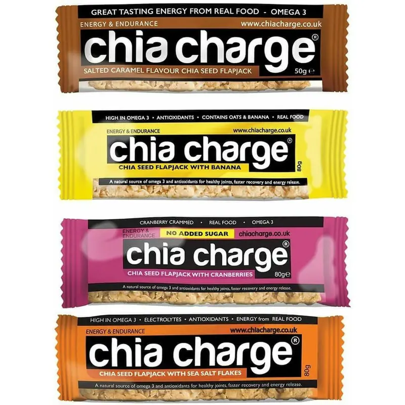Chia Charge Seed Flapjack – Energy Snack Bar (80G) 1