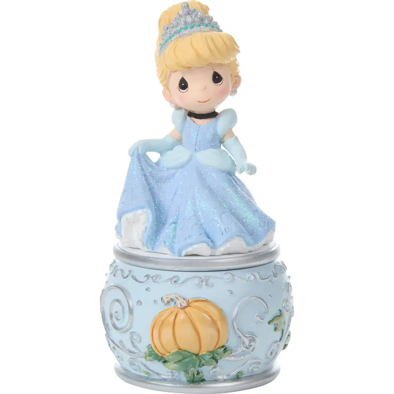 Cinderella 'May All Your Dreams Come True' Trinket Box – Precious Moments Disney Keepsake 1
